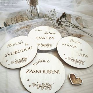 Svatební milníky Linelwood 💍 Zasnoubení, svatba, rodičovství… Každý okamžik má svůj příběh. Naše dřevěné milníky pomůžou...