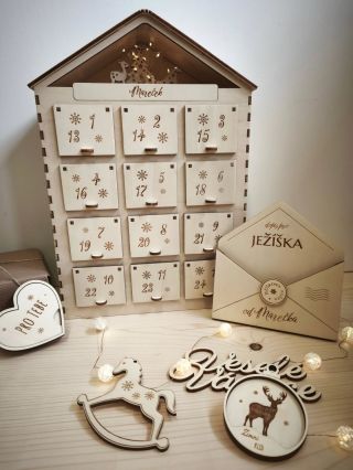 Adventní kalendář a dopis pro Ježíška ✨ Adventní čas na dosah ruky ✨ Dvanáct malých šuplíčků na 24 dní pro velké těšení....